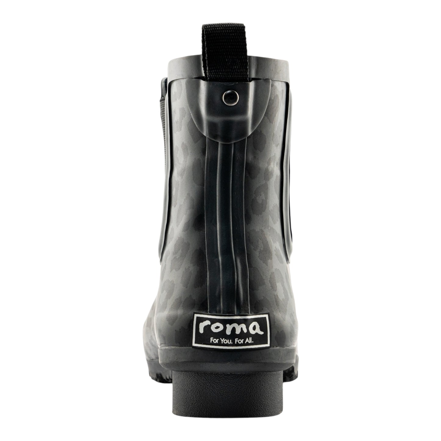 Chelsea Matte Gray Leopard Women's Rain Boots