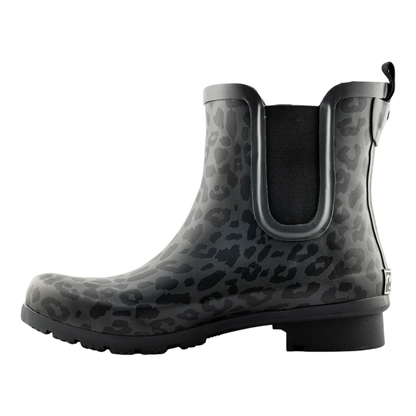 Chelsea Matte Gray Leopard Women's Rain Boots