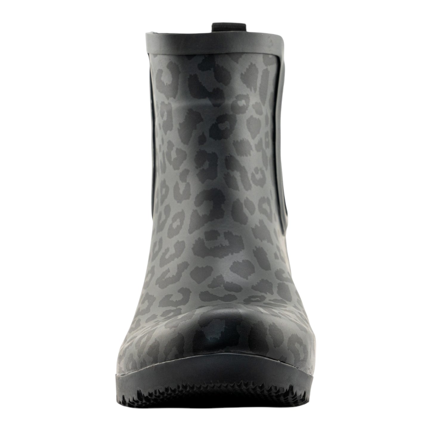 Chelsea Matte Gray Leopard Women's Rain Boots