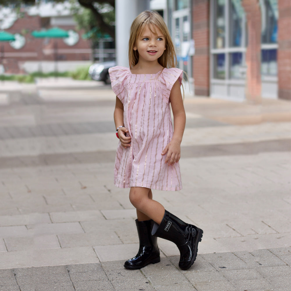 Abel Black Kids Rain Boots