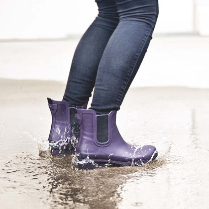 Chelsea Matte Eggplant Women's Rain Boots