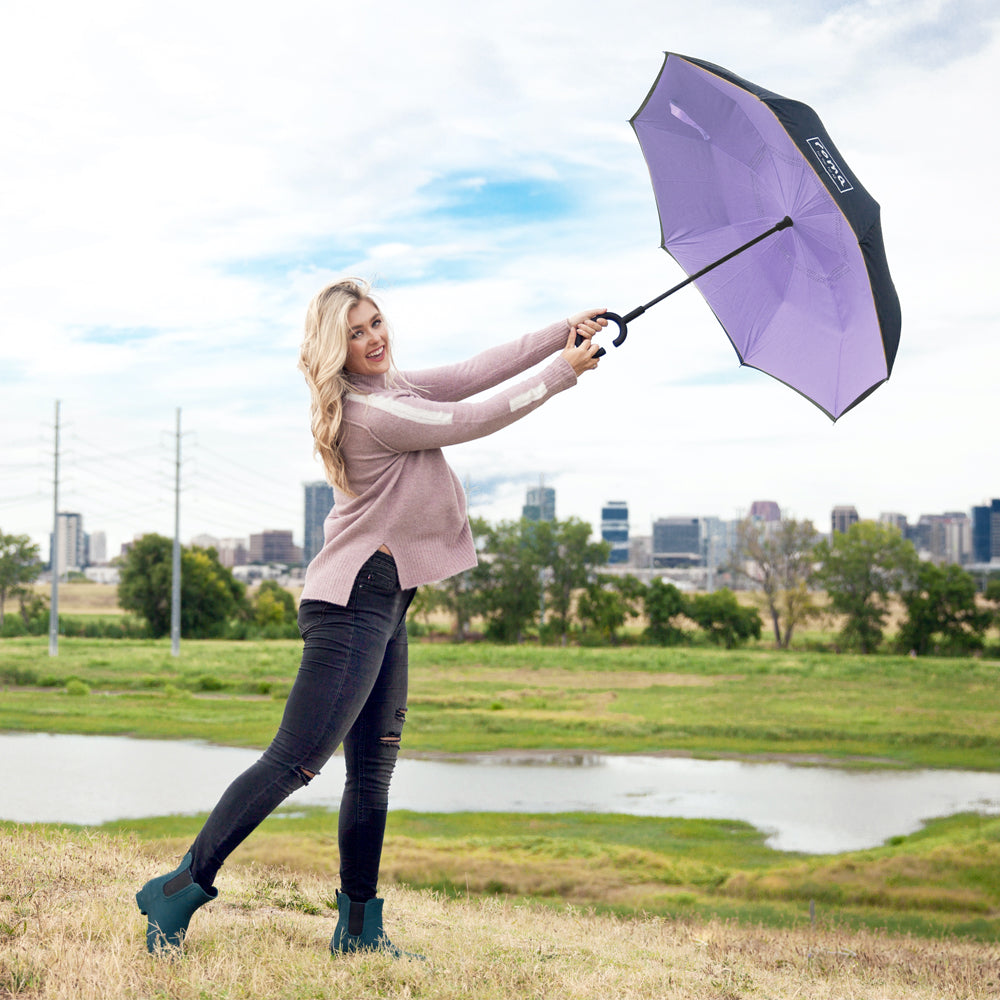 Roma Inverted Umbrella in Lavender