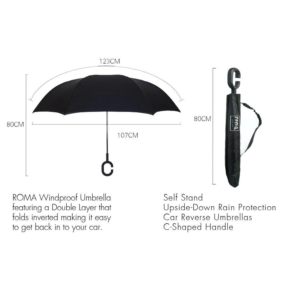 Roma Inverted Umbrella in Lavender