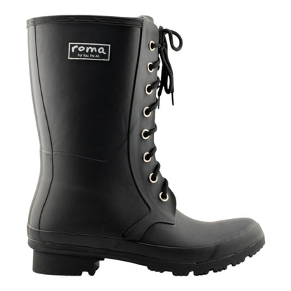 Epaga Matte Black Women's Rain Boots