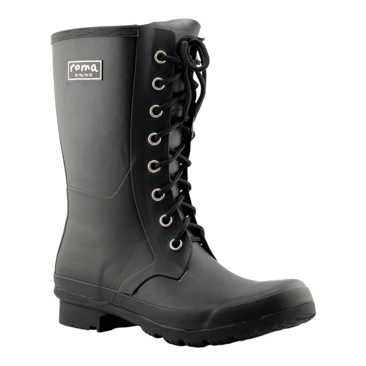 Epaga Matte Black Women's Rain Boots