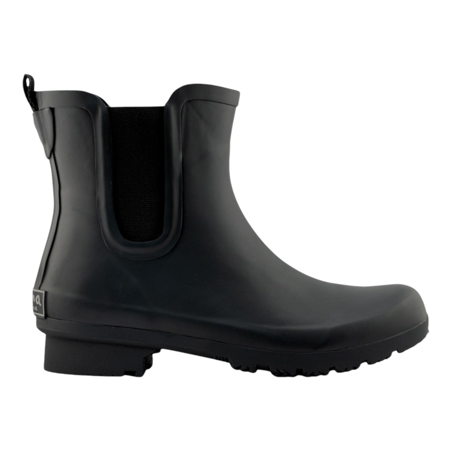 Chelsea Matte Black Women's Rain Boots