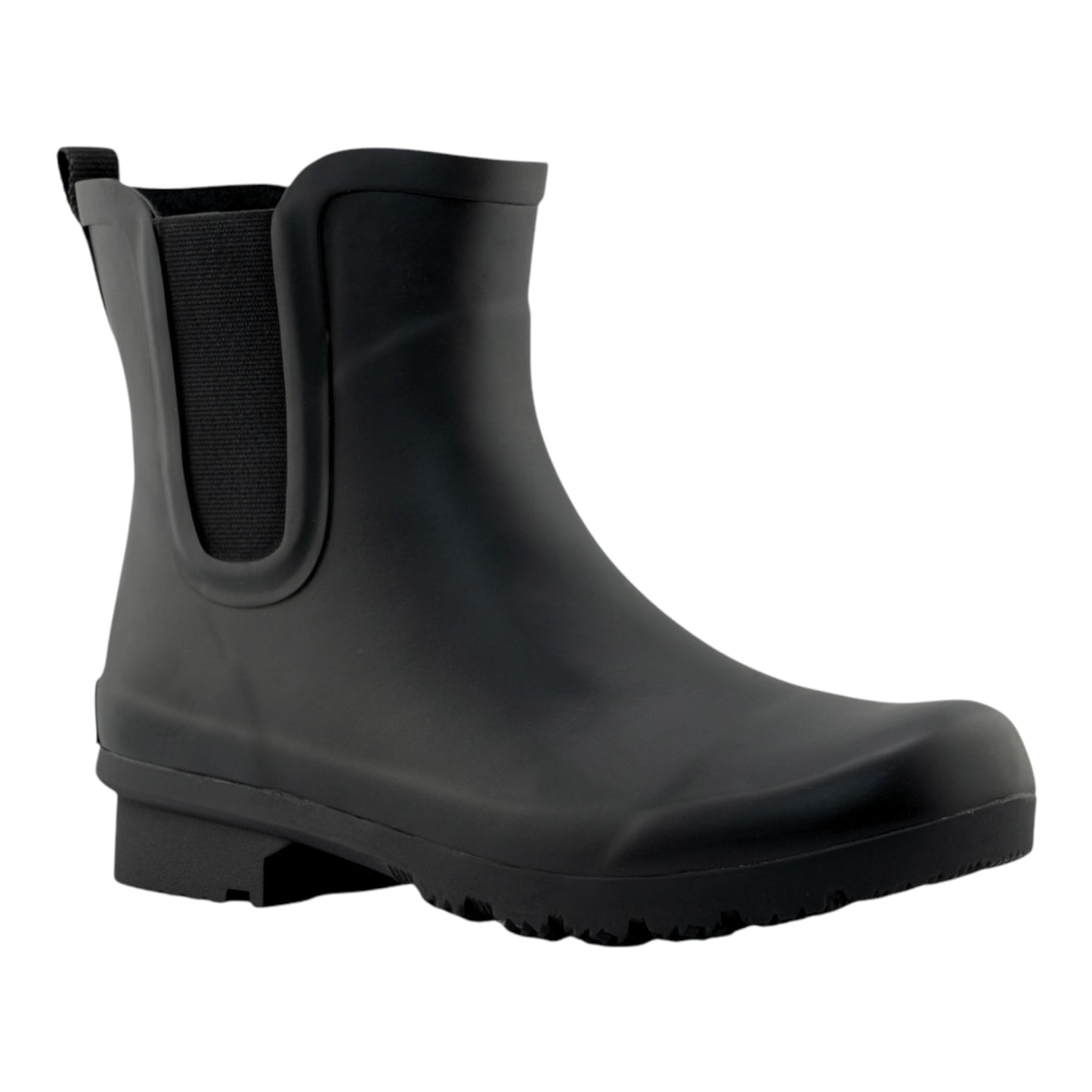 Chelsea Matte Black Women's Rain Boots