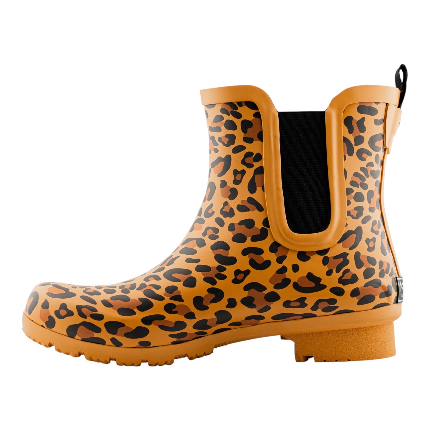 Chelsea Matte Brown Leopard Women's Rain Boots