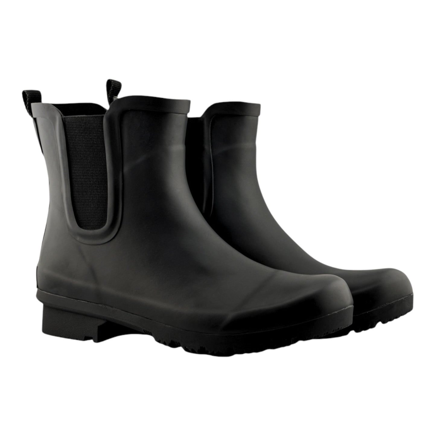 Chelsea Matte Black Women's Rain Boots