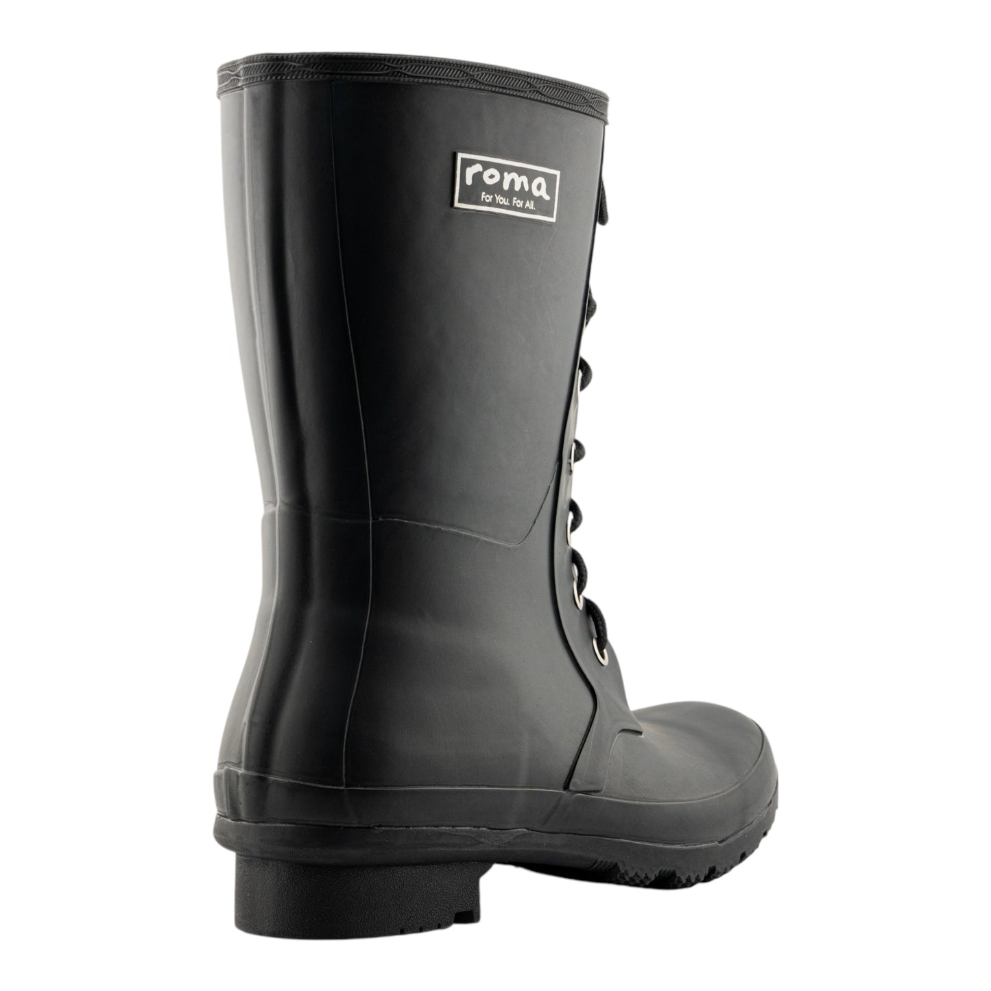 Epaga Matte Black Women's Rain Boots