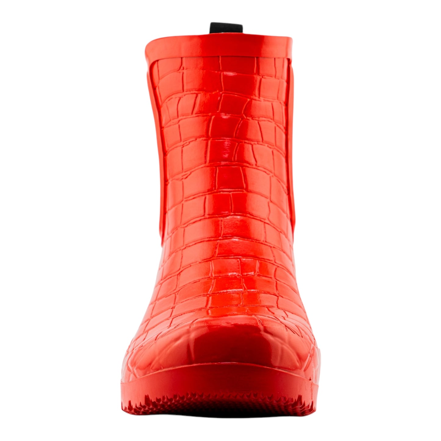 Chelsea Red Croc Emboss Women's Rain Boots