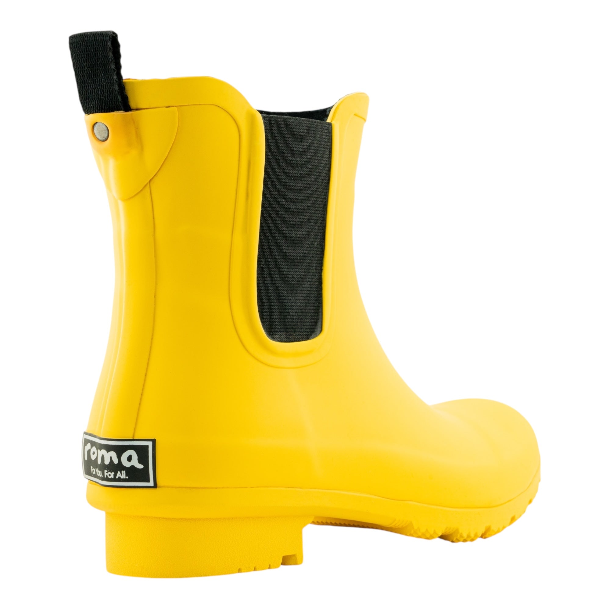 Roma Boots Women s Chelsea Rain Boots Mustard Size 10 Rubber