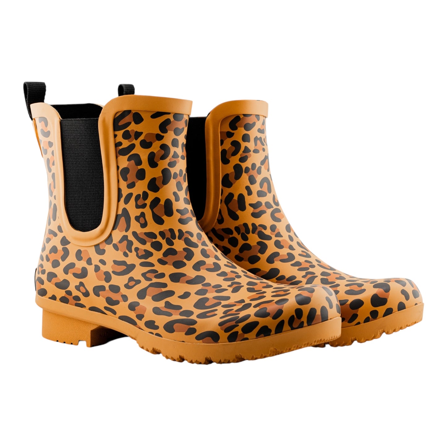 Chelsea Matte Brown Leopard Women's Rain Boots