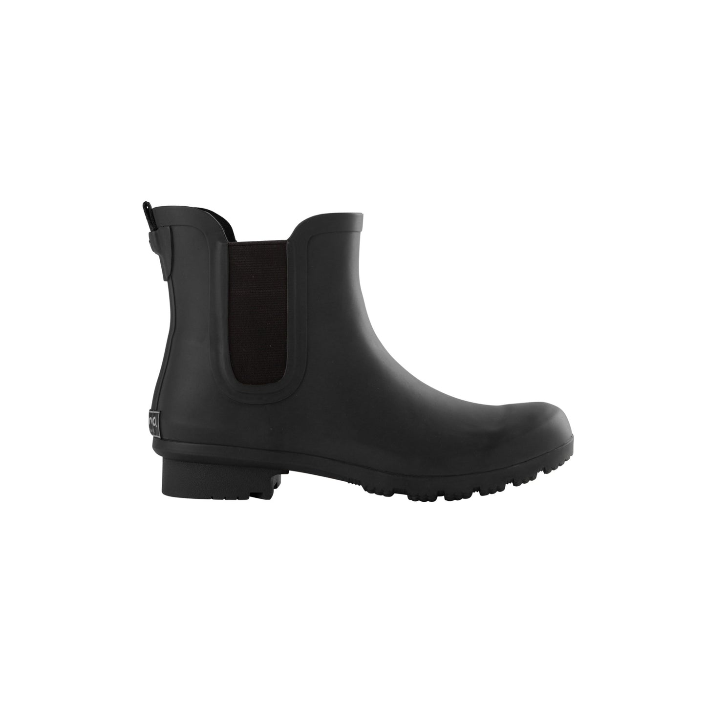 Chelsea Matte Black Women's Rain Boots