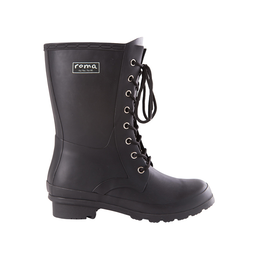 Epaga Matte Black Women's Rain Boots ROMA BOOTS