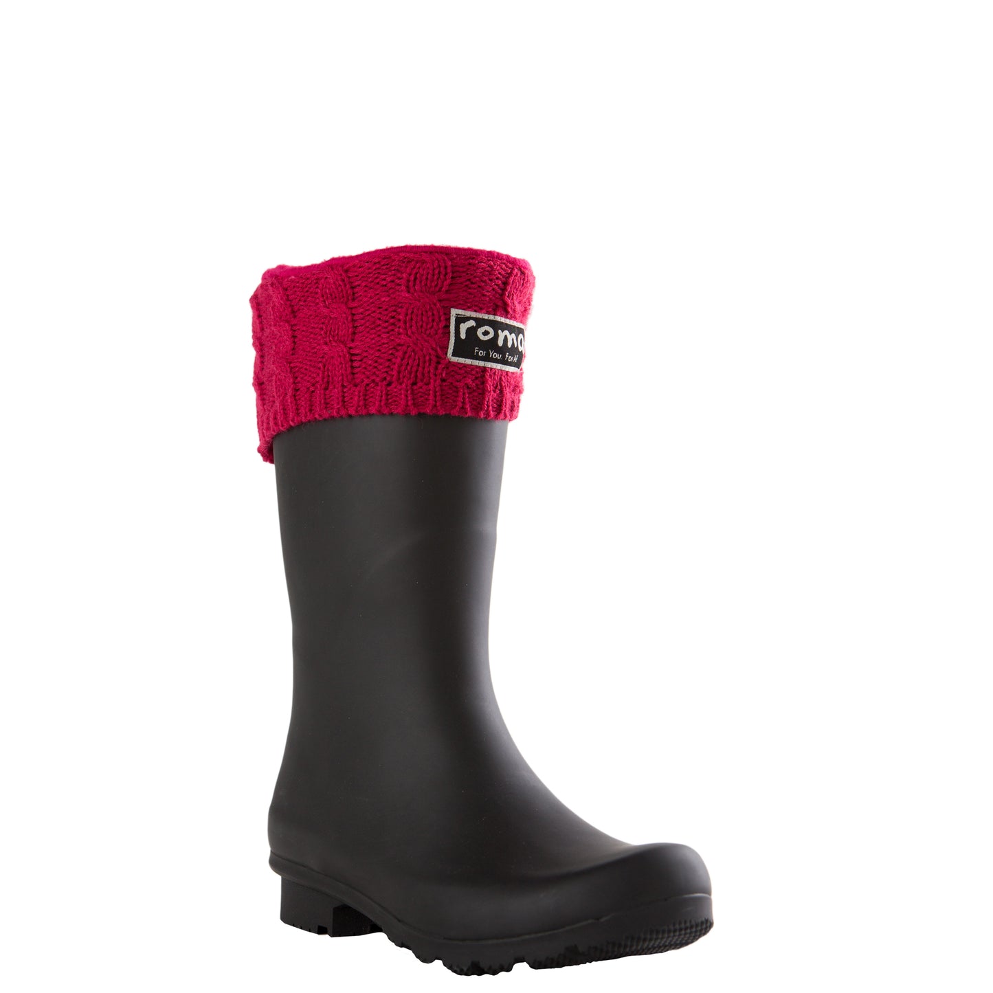 Women's Raspberry Cable Knit Boot Liner