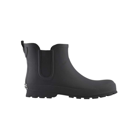 Chelsea Matte Black Men's Rain Boots