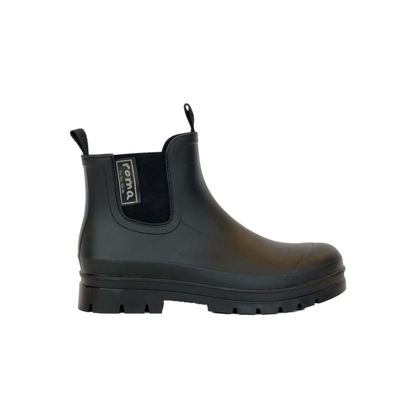 Ankle Matte Black Women s Rain Boots ROMA BOOTS