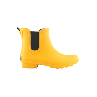 Chelsea Matte Mustard Women's Rain Boots – ROMA BOOTS